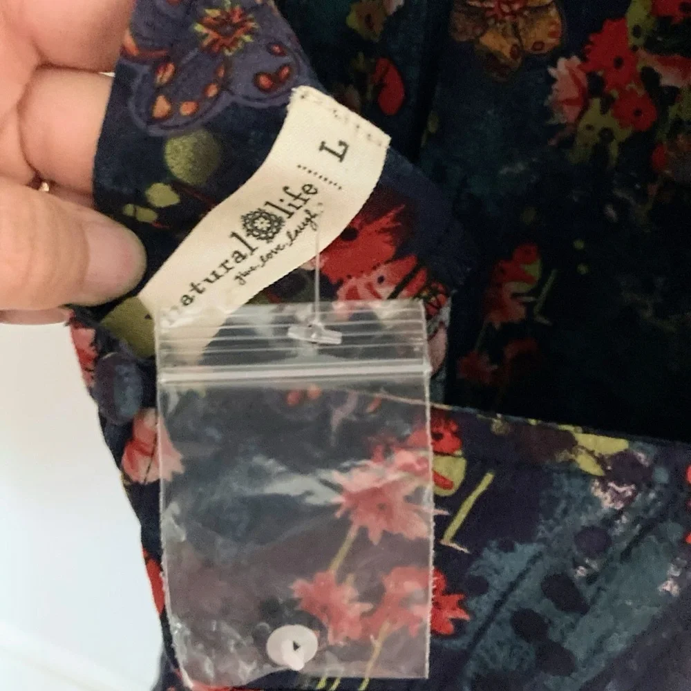 NATURAL LIFE Navy Floral Halter Maxi Dress - Picture 4 of 5